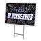 Signmission Fresh Blackberries Yard Sign & Stake outdoor plastic coroplast window, C-1824 Fresh Blackberries C-1824 Fresh Blackberries - alternate 1